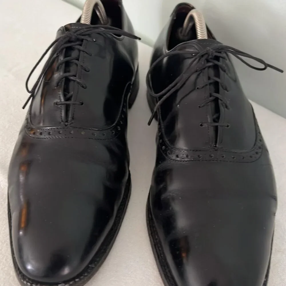 Allen Edmonds Black Leather Oxford Dress Shoes Danbury Mens Size 10.5 D ‎ Shoes
